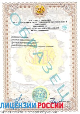 Образец сертификата соответствия (приложение) Верхняя Салда Сертификат ISO 14001