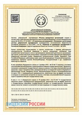 Приложение к сертификату для ИП Верхняя Салда Сертификат СТО 03.080.02033720.1-2020